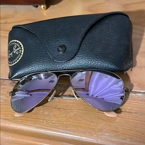 Ray-Ban Purple Aviator Sunglasses